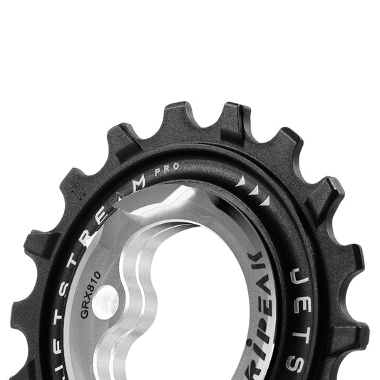 Tripeak aopw Derailleur Pulley 11-18 Teeth Ceramic 12-11x2v. Shimano grx rx810 - 815 - 820 Silver Set of 2