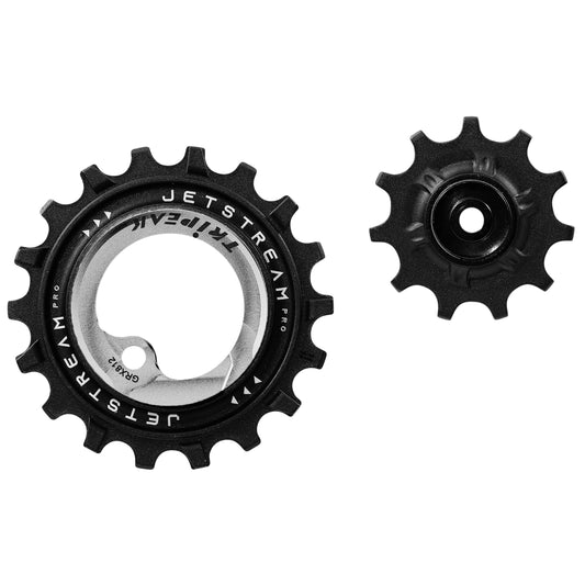 Tripeak 11-18 tooth ceramic derailleur pulley wheel 11x1v. Shimano GRX RX812 - 817 silver set of 2