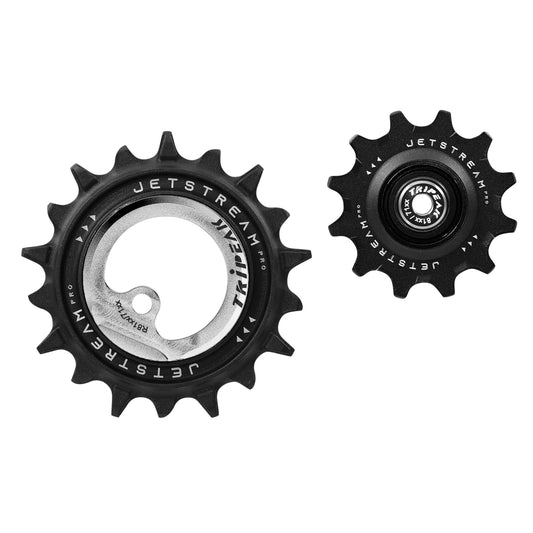 Tripeak 12-18T Ceramic Derailleur Pulleys 12x2v. Shimano Ultegra R8100 - 105 R7100 Silver Set of 2