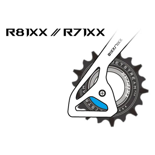 Tripeak 12-18T Ceramic Derailleur Pulleys 12x2v. Shimano Ultegra R8100 - 105 R7100 Silver Set of 2
