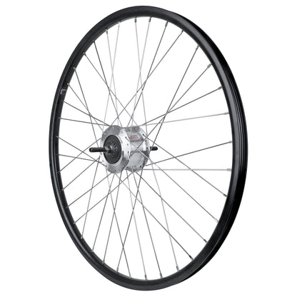 Roue PCP city arrière 26" moyeu Nexus 7 roller brake argent jante 19C