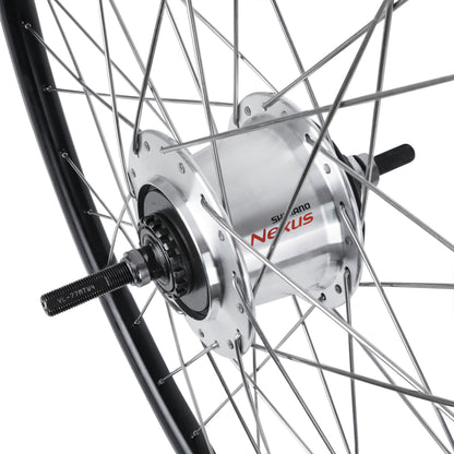 Roue PCP city arrière 26" moyeu Nexus 7 roller brake argent jante 19C