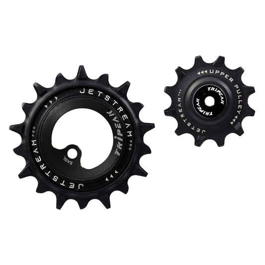 Tripeak 12-18 tooth ceramic derailleur pulley 12x1s. Sram MTB Eagle AXS black set of 2