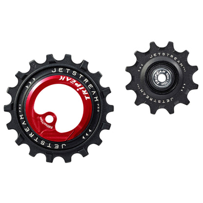Tripeak 12-18 tooth ceramic derailleur pulley 12x2s. Sram AXS Force-Rival Red -2023 set of 2