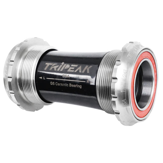 Integrated bottom bracket Tripeak ceramic road threaded English - bsc - 1.37x24 24mm axle silver (Shimano compatible)