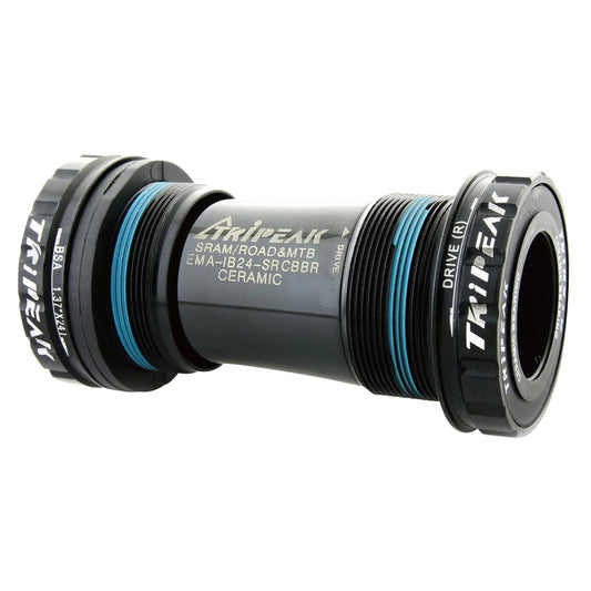 Tripeak ceramic integrated threaded bottom bracket MTB English - BSC - 1.37x24 68-73 mm shell 24 mm and 24-22 mm (Shimano/Sram gxp) axle