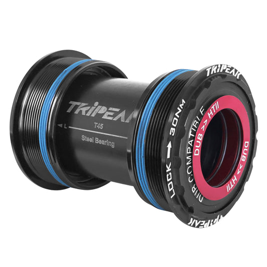 Tripeak 3-in-1 threaded road bottom bracket for 82.5mm/45mm DUB shells, for 24mm/28.99mm/30mm axles (Sram DUB/Rotor 3D/Shimano compatible)