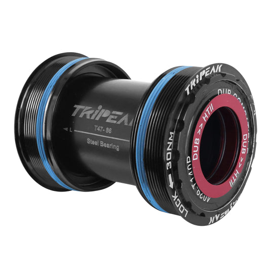 Tripeak integrated threaded road bottom bracket 3-in-1, 86mm shell, 47mm diameter for 24mm/28.99mm/30mm axle (Sram DUB/Rotor 3D/Shimano/Colnago/Trek compatible)