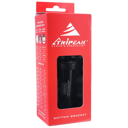 Bottom bracket integrated MTB-road Tripeak ceramic pressfit-twistfit 86-92 mm diam 41 mm for 24 mm axle (Shimano compatible)