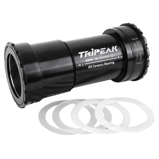 Integrated bottom bracket MTB-road press-fit-twistfit Tripeak ceramic bottom bracket 86-92 mm diameter 41 mm for 30 mm axle (Rotor compatible)