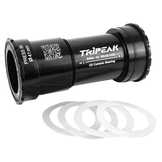 Integrated bottom bracket MTB-road, press-fit-twistfit Tripeak ceramic, for 86-92 mm shell width, 41 mm diameter, for 29 mm spindle (Sram DUB compatible)