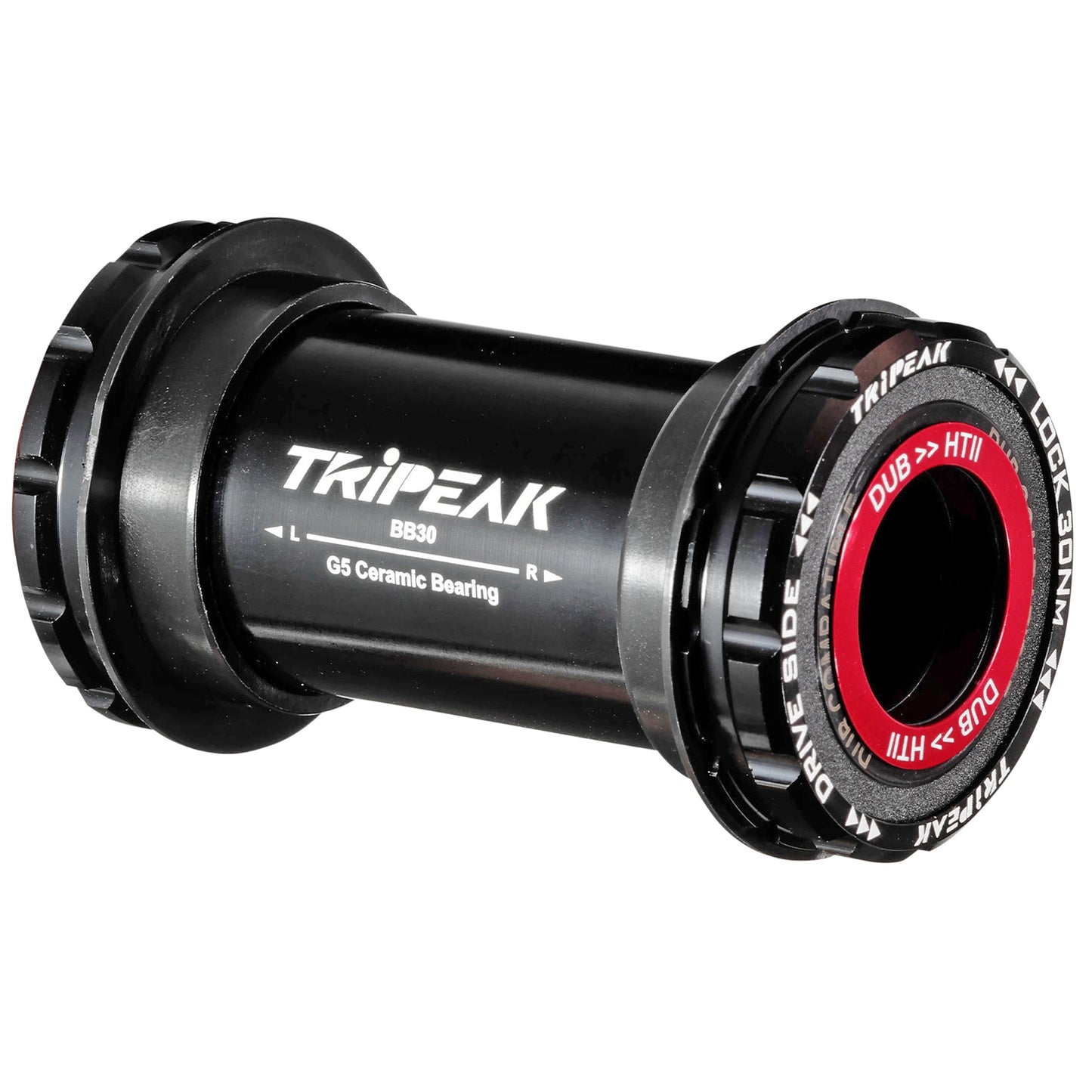 Tripeak ceramic 3-in-1 BSA-threaded/pressfit-twistfit integrated bottom bracket 68-73 mm shell width, 42 mm diameter for 24 mm/28.99 mm/30 mm spindles (Shimano/Sram dub/Rotor compatible)