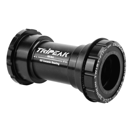 Integrated cup MTB-road Tripeak ceramic press-fit-twistfit bottom bracket 73 mm diameter 42 mm for 28.99 mm/30 mm axle (Sram DUB/Rotor, Cannondale compatible)