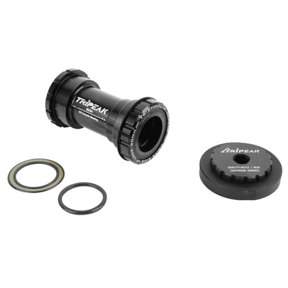 Integrated cup MTB-road Tripeak ceramic press-fit-twistfit bottom bracket 73 mm diameter 42 mm for 28.99 mm/30 mm axle (Sram DUB/Rotor, Cannondale compatible)
