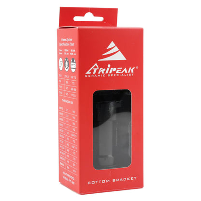 Integrated cup MTB-road Tripeak ceramic press-fit-twistfit bottom bracket 73 mm diameter 42 mm for 28.99 mm/30 mm axle (Sram DUB/Rotor, Cannondale compatible)