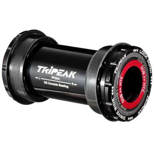 Integrated bottom bracket road case pressfit-twistfit 3-in-1 Tripeak ceramic bottom bracket 73 mm diameter 46 mm for 24 mm/28.99 mm/30 mm axle (Shimano/Sram DUB/Rotor, Cannondale compatible)