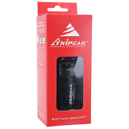 Integrated bottom bracket road case pressfit-twistfit 3-in-1 Tripeak ceramic bottom bracket 73 mm diameter 46 mm for 24 mm/28.99 mm/30 mm axle (Shimano/Sram DUB/Rotor, Cannondale compatible)