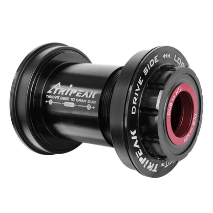 Integrated road bottom bracket to press-fit 3-in-1 Tripeak 63 mm shell 65 mm diameter for 24 mm/28.99 mm/30 mm axle (Shimano/Sram dub/Rotor compatible)