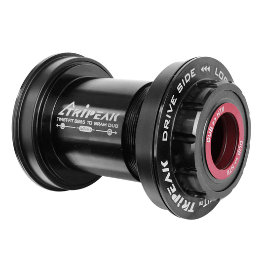Integrated road bottom bracket to press-fit 3-in-1 Tripeak 63 mm shell 65 mm diameter for 24 mm/28.99 mm/30 mm axle (Shimano/Sram dub/Rotor compatible)
