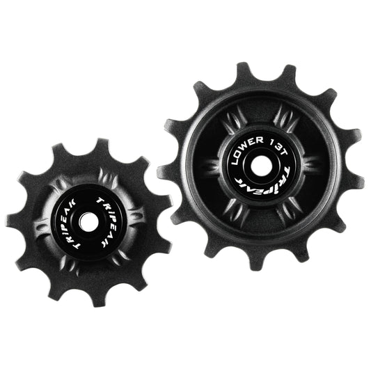 Tripeak 11-13 tooth ceramic 11-speed gravel-MTB derailleur pulley. Shimano grx-xt grx810 - 815 - xtm8000 black