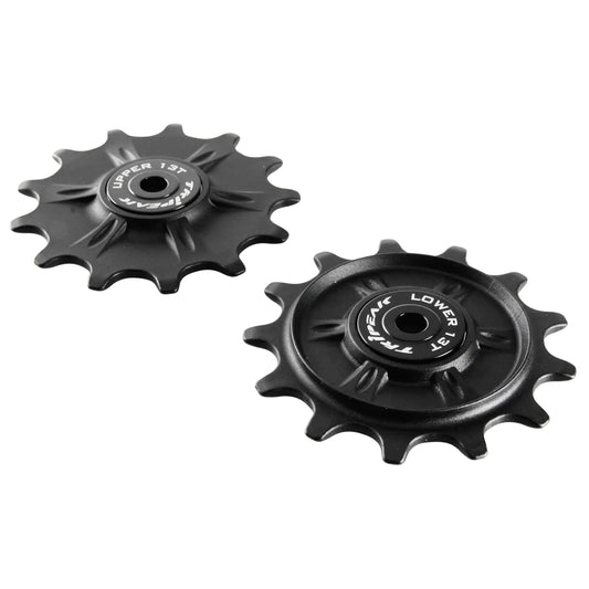 Tripeak 13-13 tooth ceramic 11-speed derailleur pulley for gravel/MTB. Shimano GRX-XT GRX 812 - 817 - XTM8000 black.