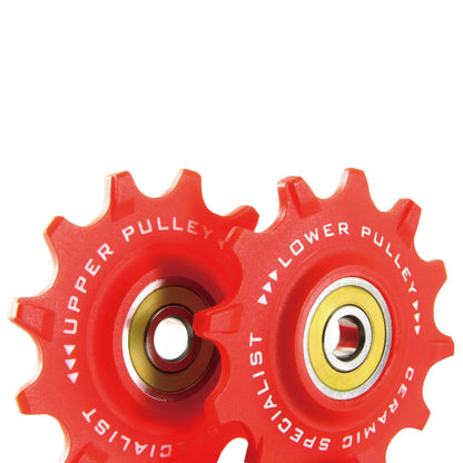 Galet dérailleur VTT Tripeak 12-12 dents céramique 11v. Sram x0 - x1 - x01 -gx rouge