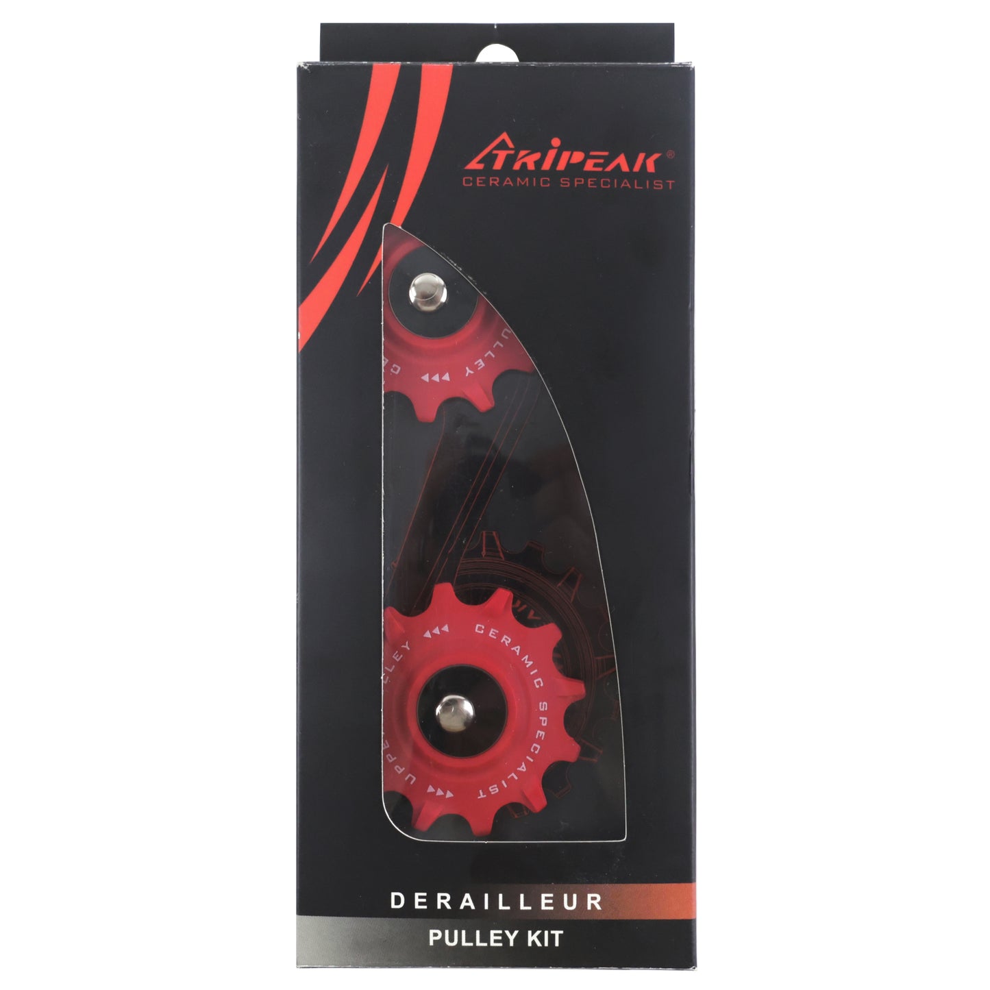 Galet dérailleur VTT Tripeak 12-12 dents céramique 11v. Sram x0 - x1 - x01 -gx rouge
