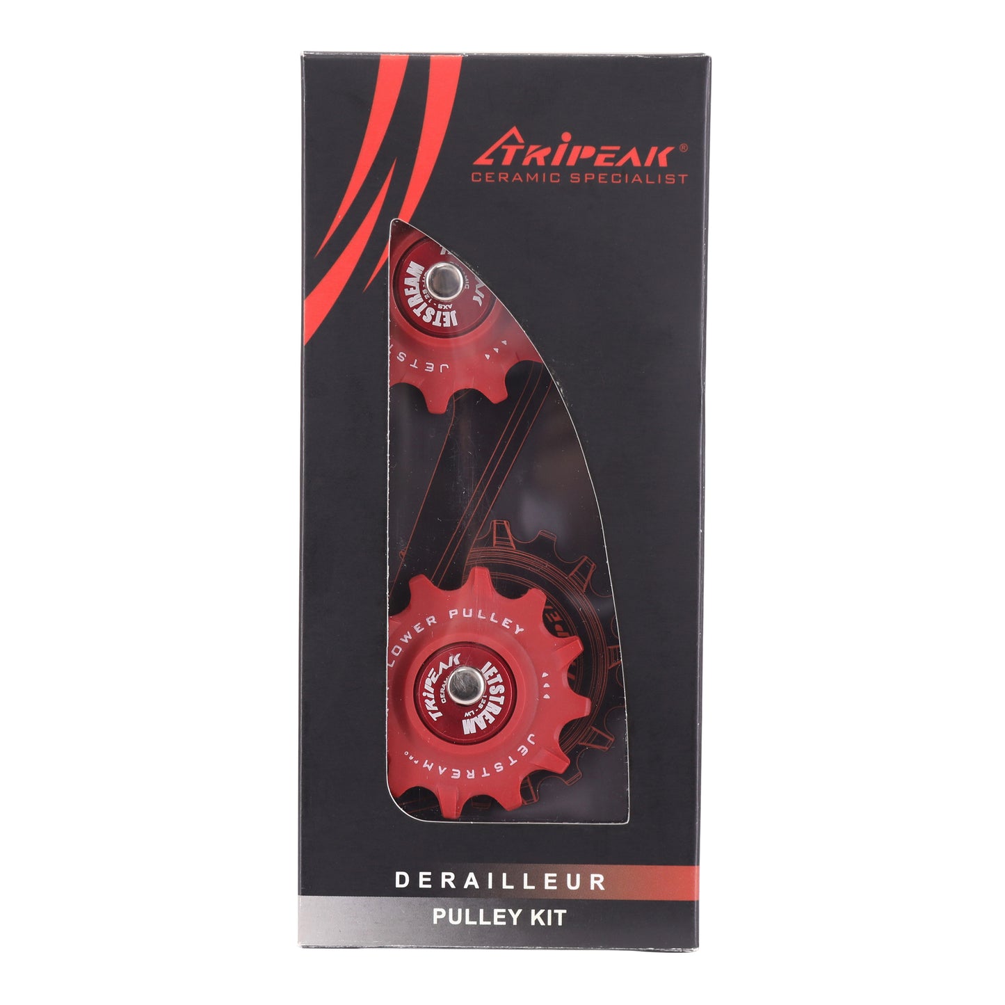 Galet dérailleur route Tripeak 12-12 dents céramique 12v. Sram axs rouge
