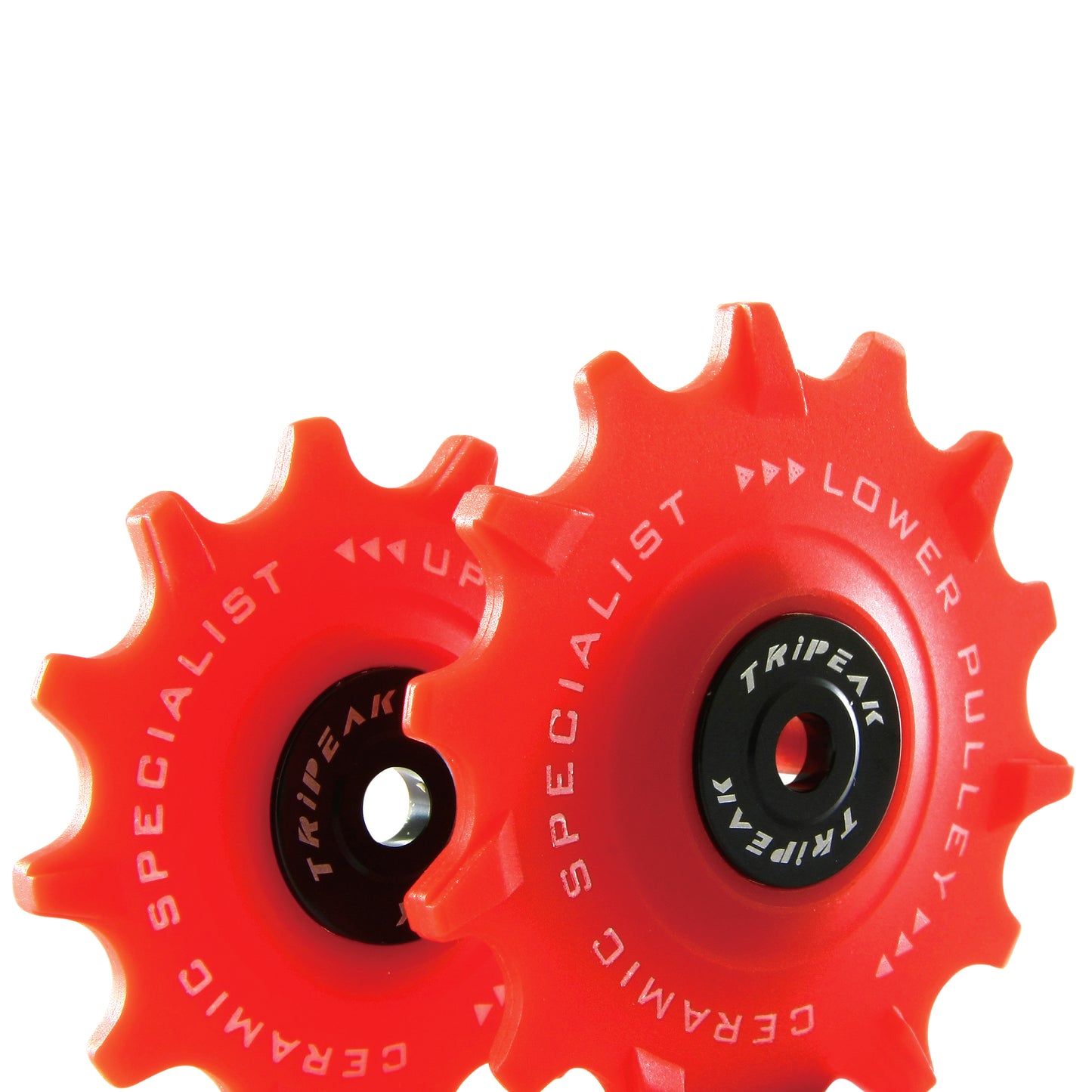 Tripeak 12-14 tooth ceramic 12sp. SRAM AXS red road derailleur pulley