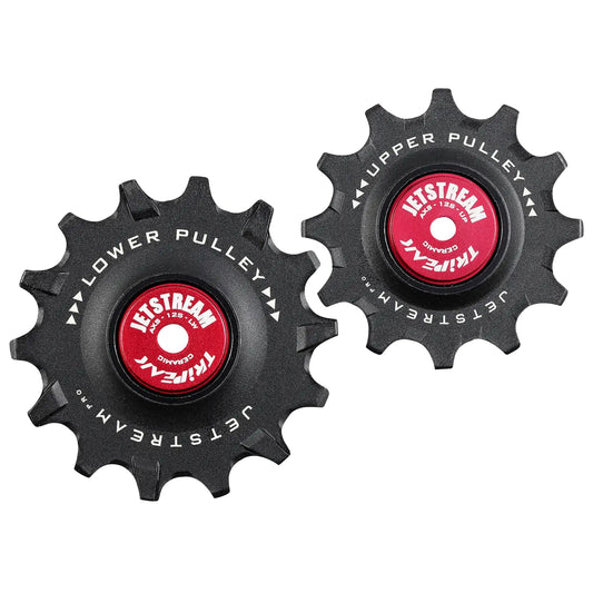Tripeak 12-14 tooth ceramic 12s road derailleur pulley. Sram axs black
