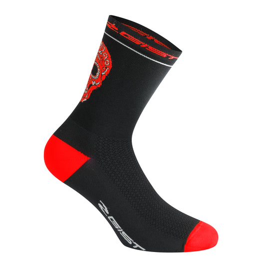 Chaussettes Socquettes Été Gist Crâne Noir Rouge Hauteur 18cm