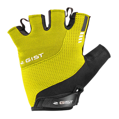 Gants vélo court Gist Kontrol été jaune fluo