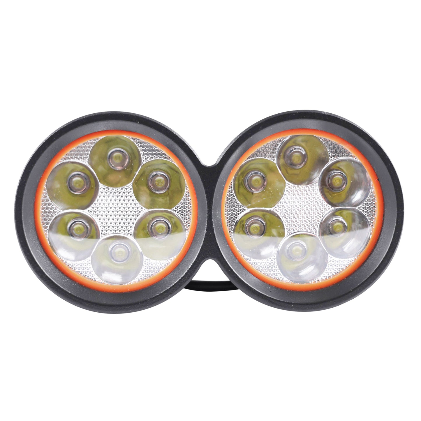 LED headlight for scooter, dual adjustable focus with cable 12-72v PCP