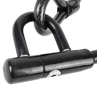 Antivol vélo - trottinette câble-u à clé diam 15 mm l 1,50 m noir livré avec 2 clés - niveau sécurité 7