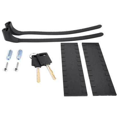 Folding bike-scooter lock - 95 cm long - black - security level 9 -