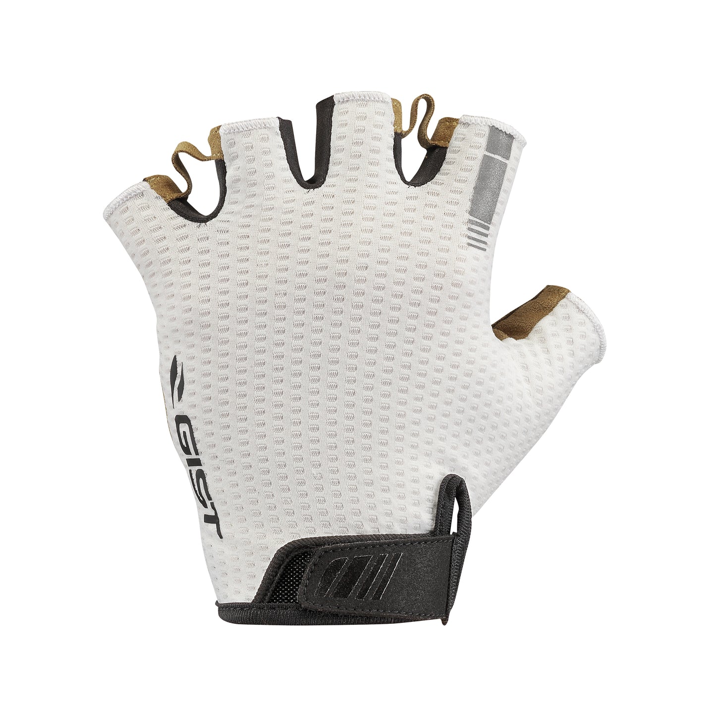 Gants vélo court Gist Air été blanc velcro