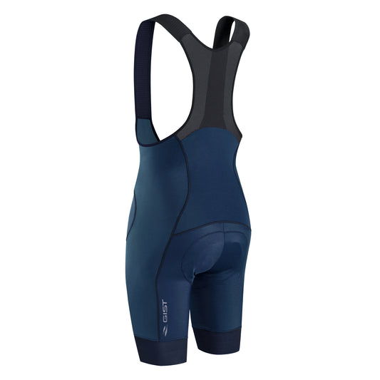 Gist Free Ride Discover Men's Bib Shorts with Ergonomic HD Pad - Blue with Black Trim (5125)