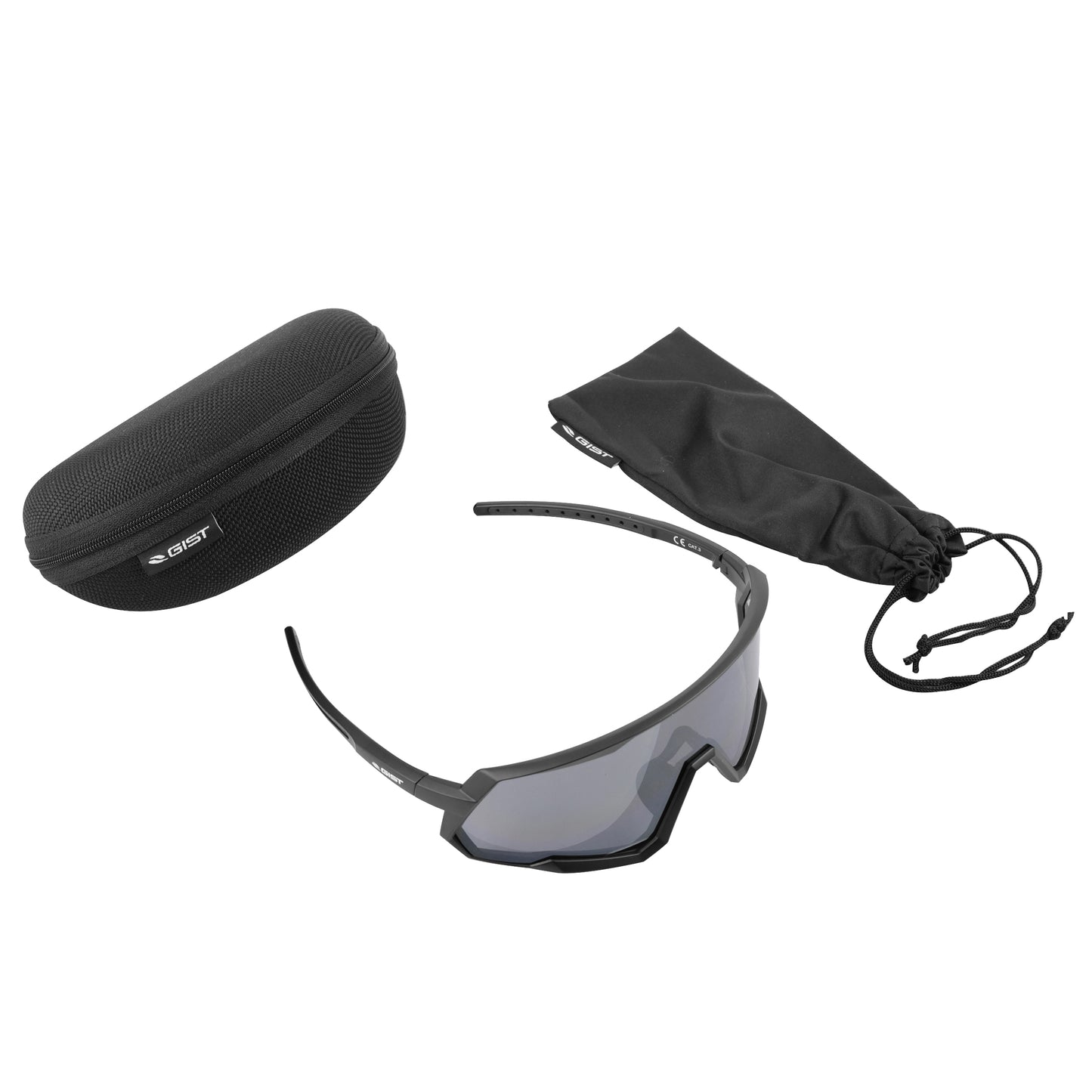 Lunettes vélo adulte Gist Mask noir verre fumé