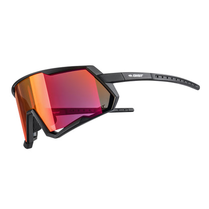 Gist Mask adult cycling glasses, black with pink lens