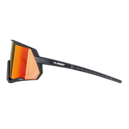 Gist Mask adult cycling glasses, black with pink lens