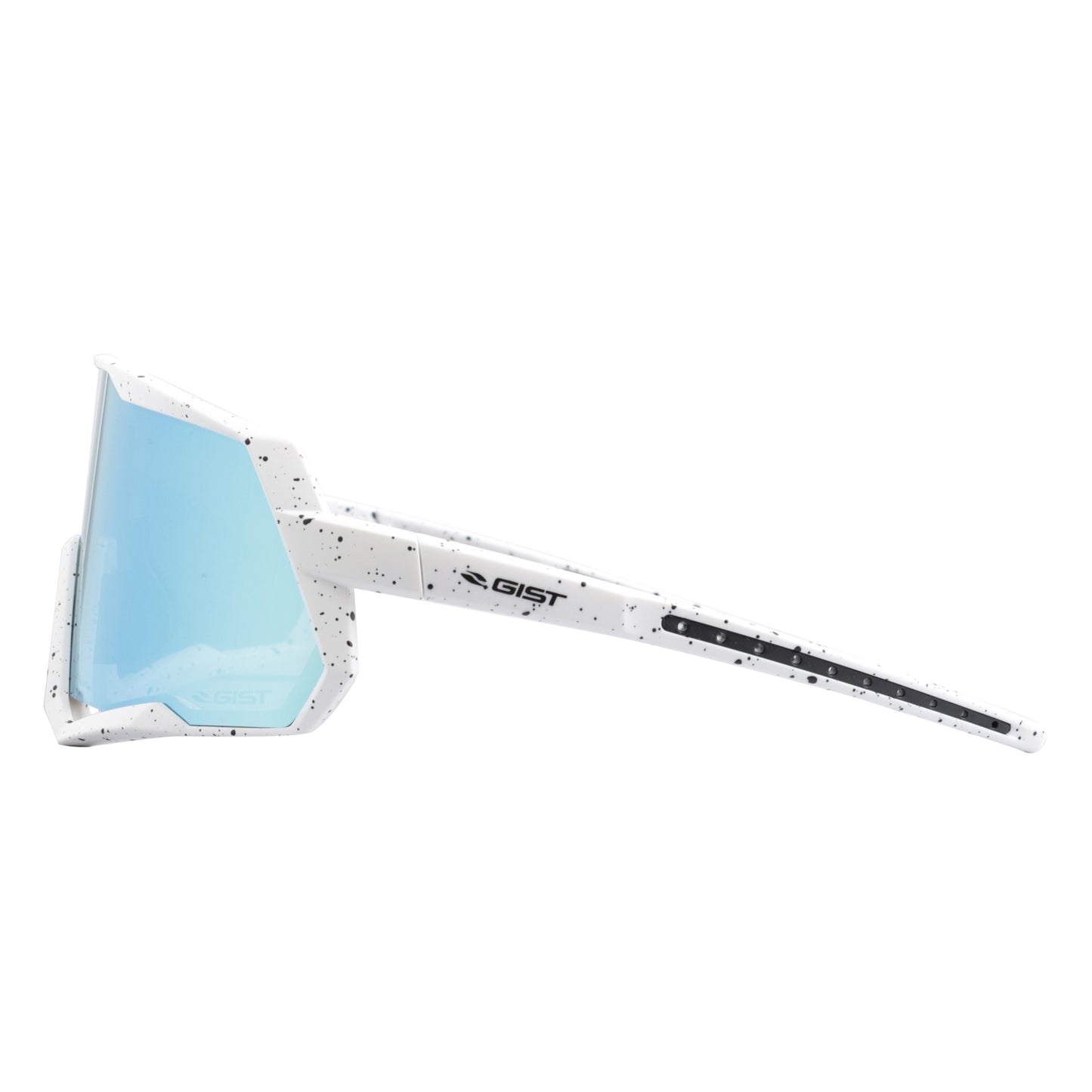 Lunettes vélo adulte Gist Mask blanc verre bleu