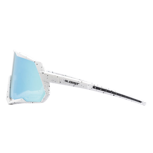 Lunettes vélo adulte Gist Mask blanc verre bleu