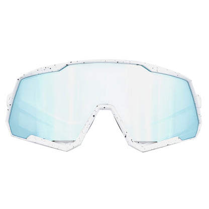 Lunettes vélo adulte Gist Mask blanc verre bleu
