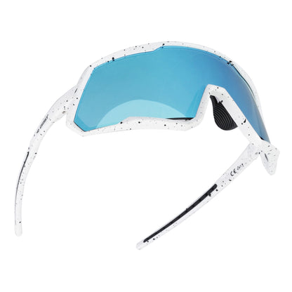 Lunettes vélo adulte Gist Mask blanc verre bleu