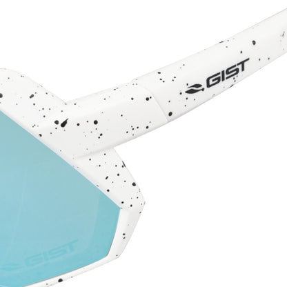 Lunettes vélo adulte Gist Mask blanc verre bleu