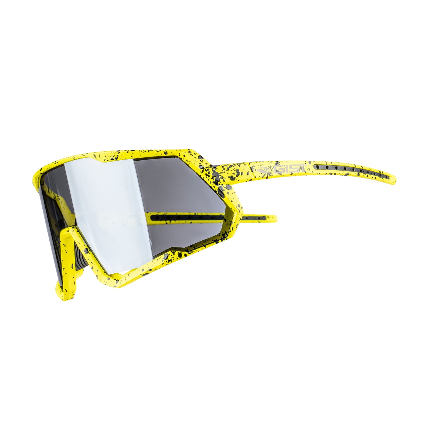 Lunettes vélo adulte Gist Mask jaune fluo verre noir