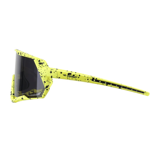 Lunettes vélo adulte Gist Mask jaune fluo verre noir