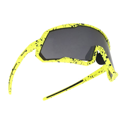 Lunettes vélo adulte Gist Mask jaune fluo verre noir