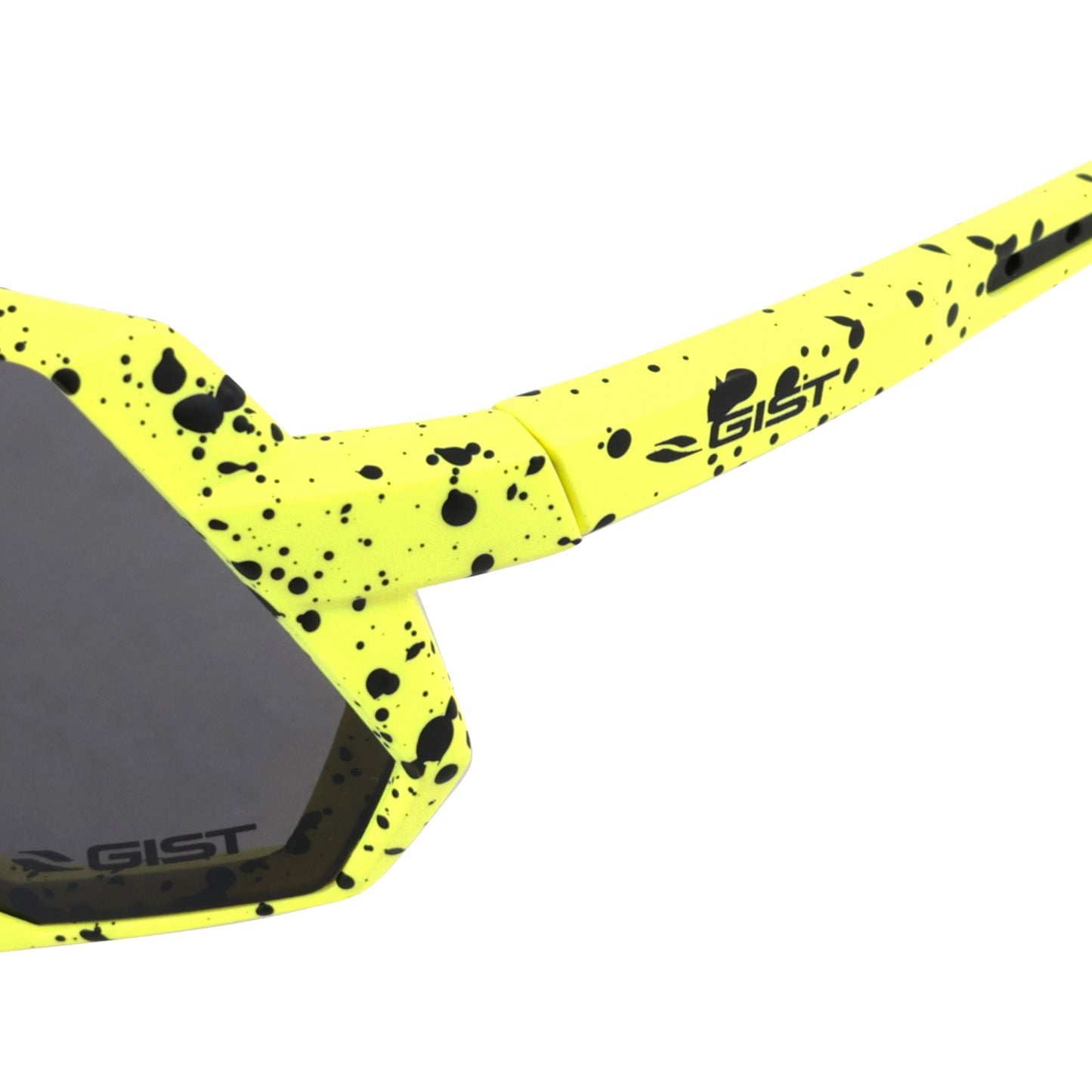 Lunettes vélo adulte Gist Mask jaune fluo verre noir
