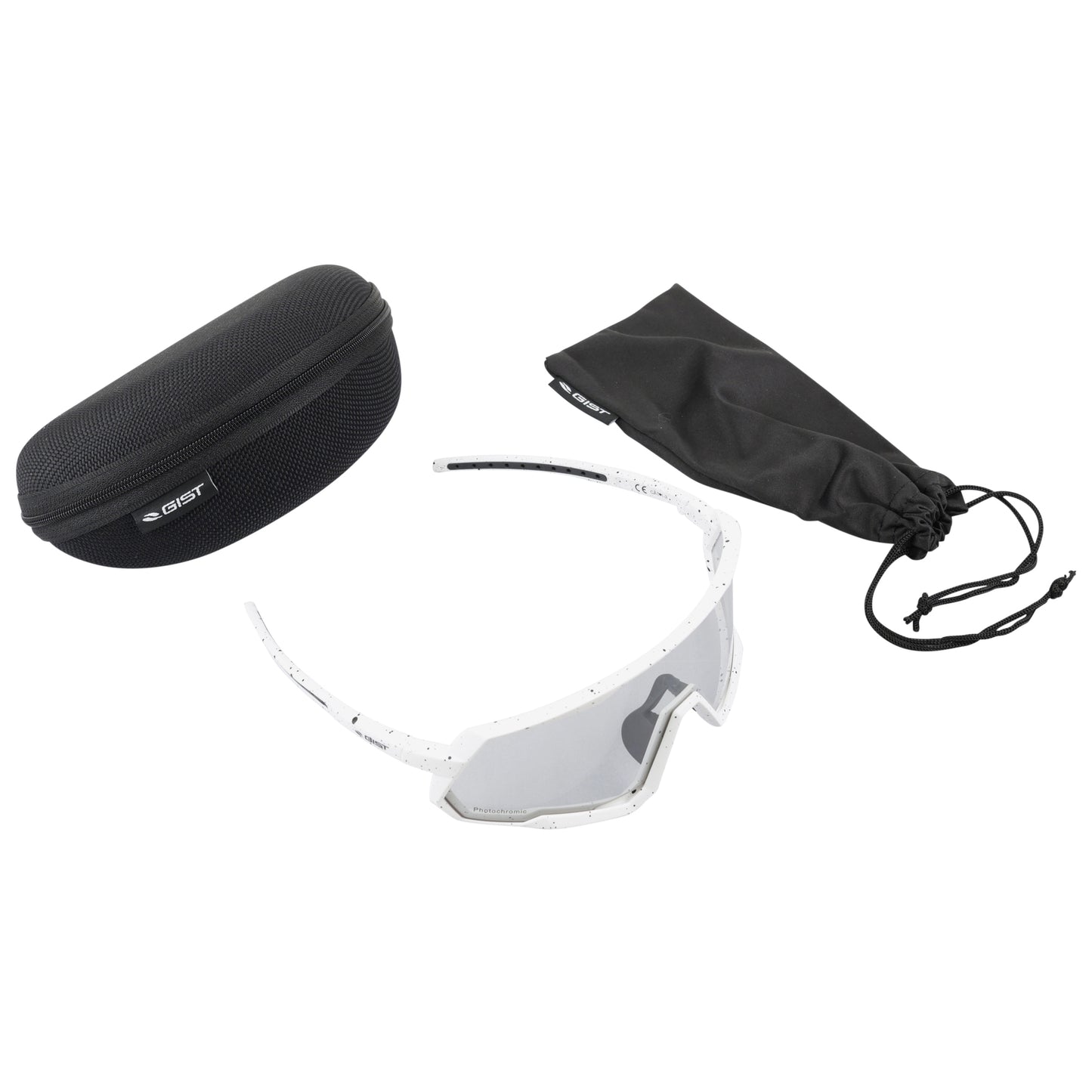 Lunettes vélo adulte Gist Mask blanc photochromiques